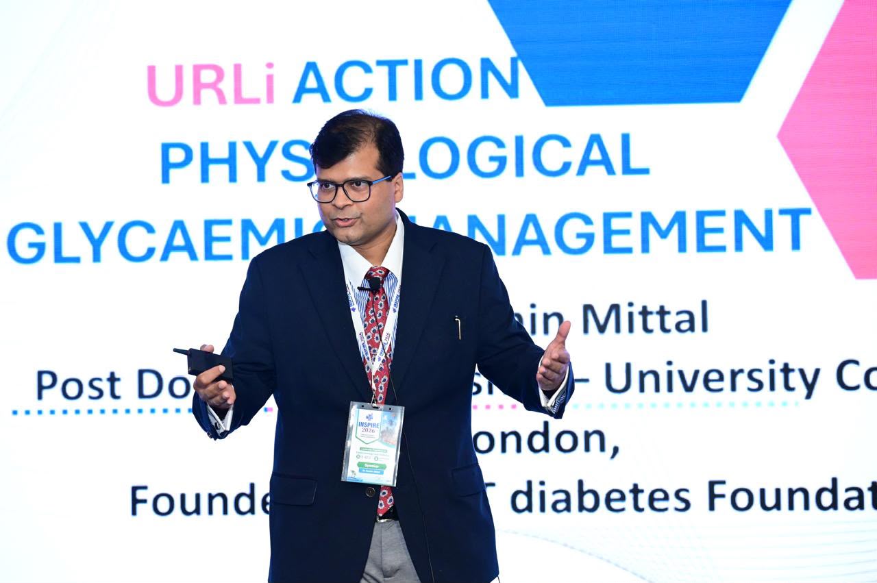 Dr. Sachin Mittal presenting at a medical conference